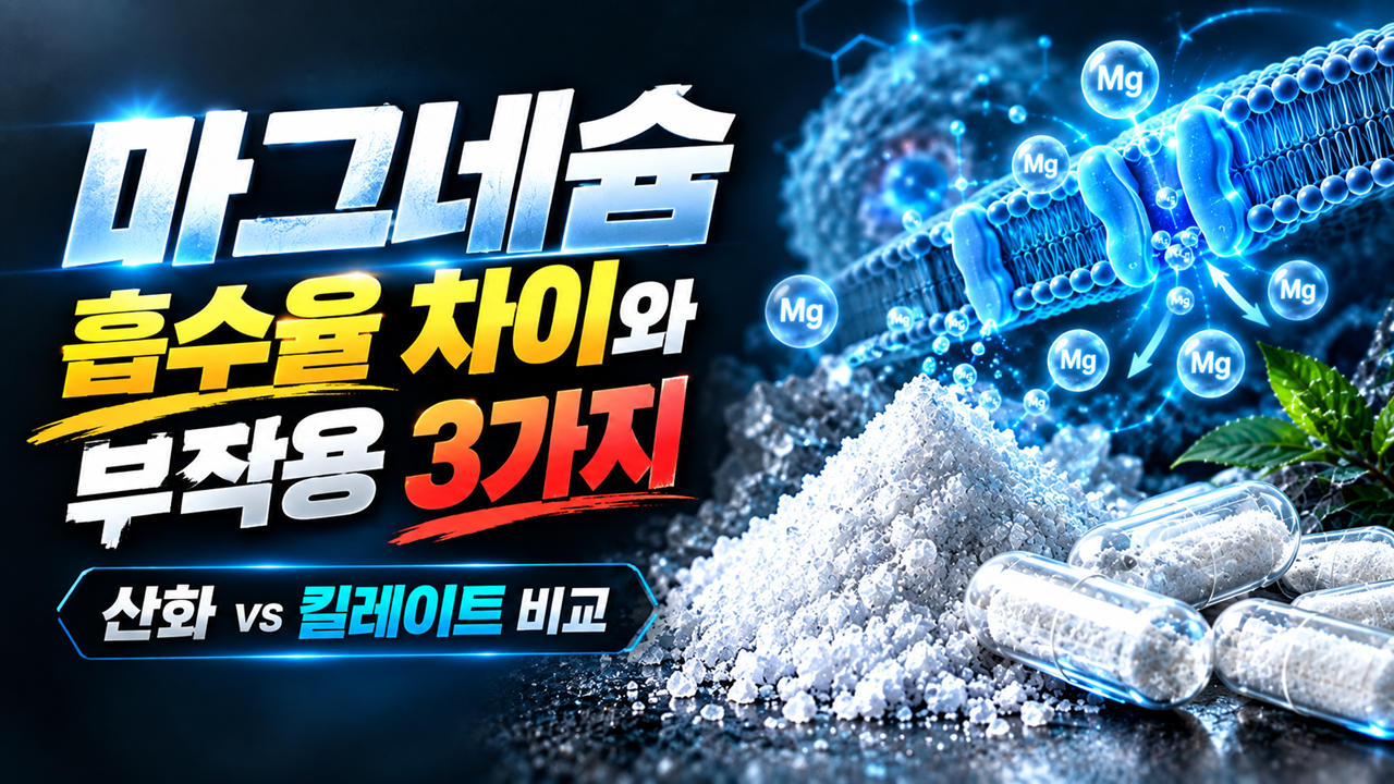 마그네슘 흡수율 제형별 비교