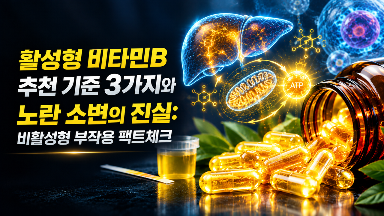 활성형 비타민B 추천 기준 및 제형별 흡수율 분석