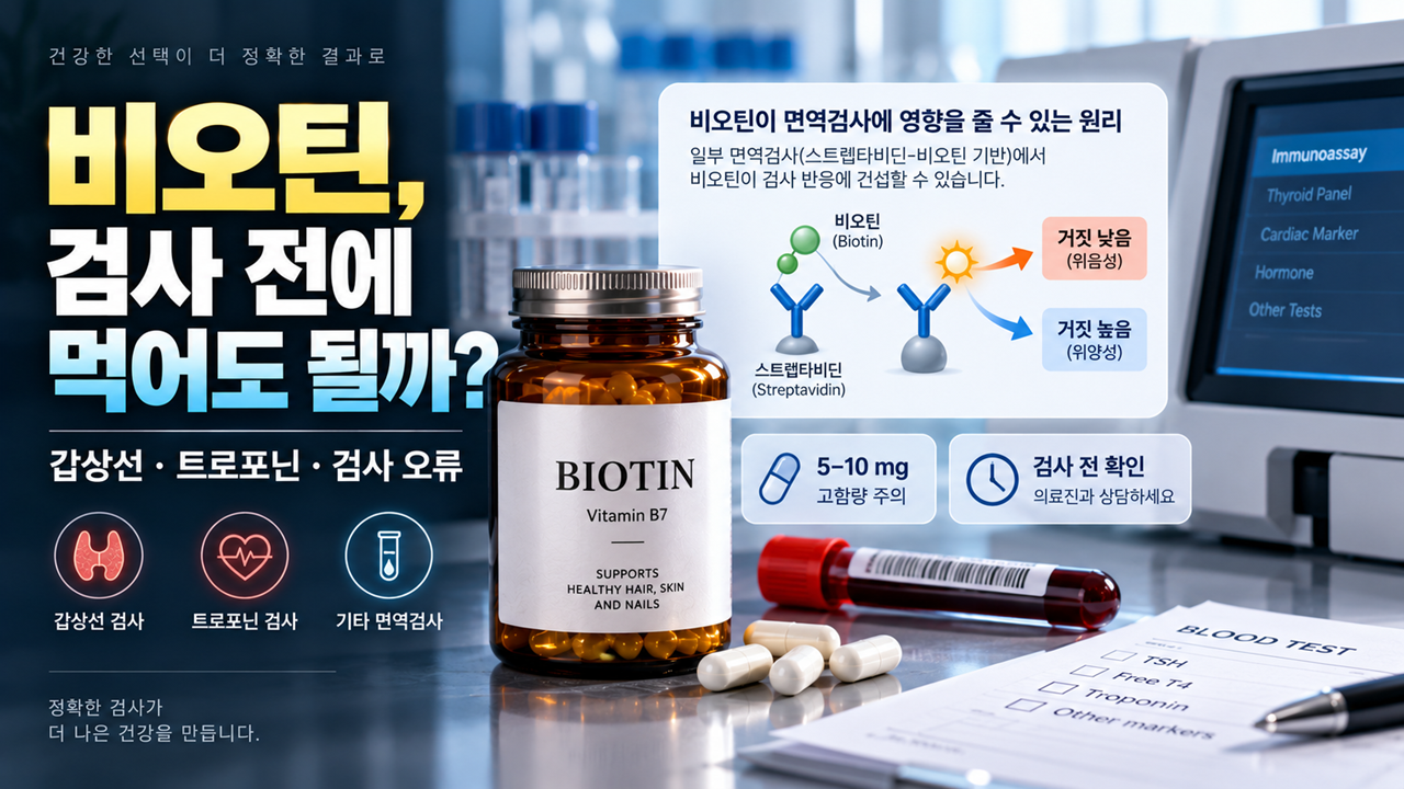 갑상선 · 트로포닌 · 검사 오류